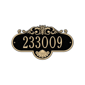 Whitehall 4.5-in Black House Number Address Plaque